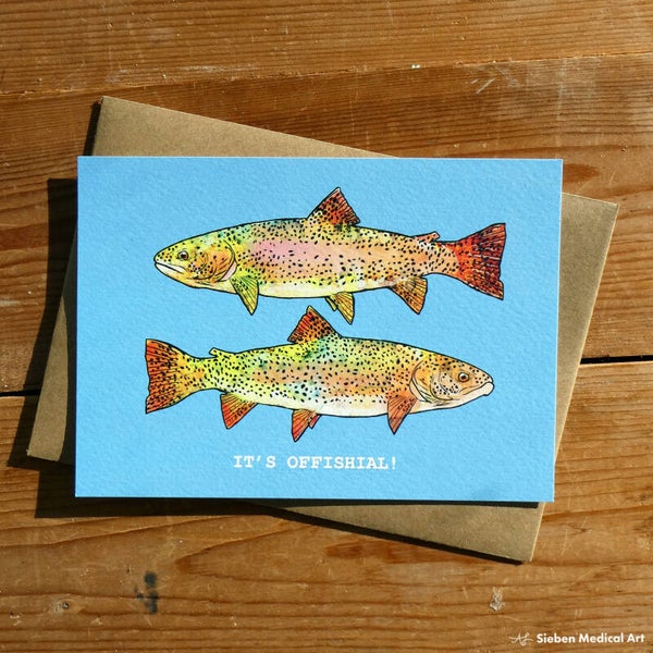 Wenskaart It's offishial, incl. envelop