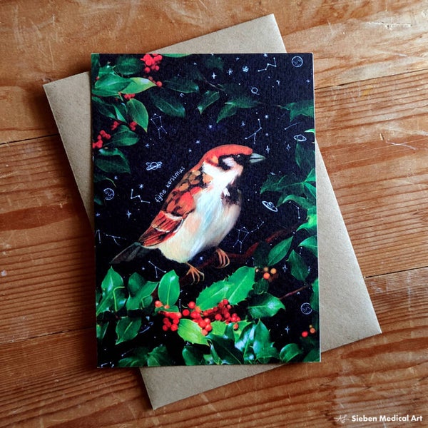 Fijne kerstmus! Kerstkaart met envelop