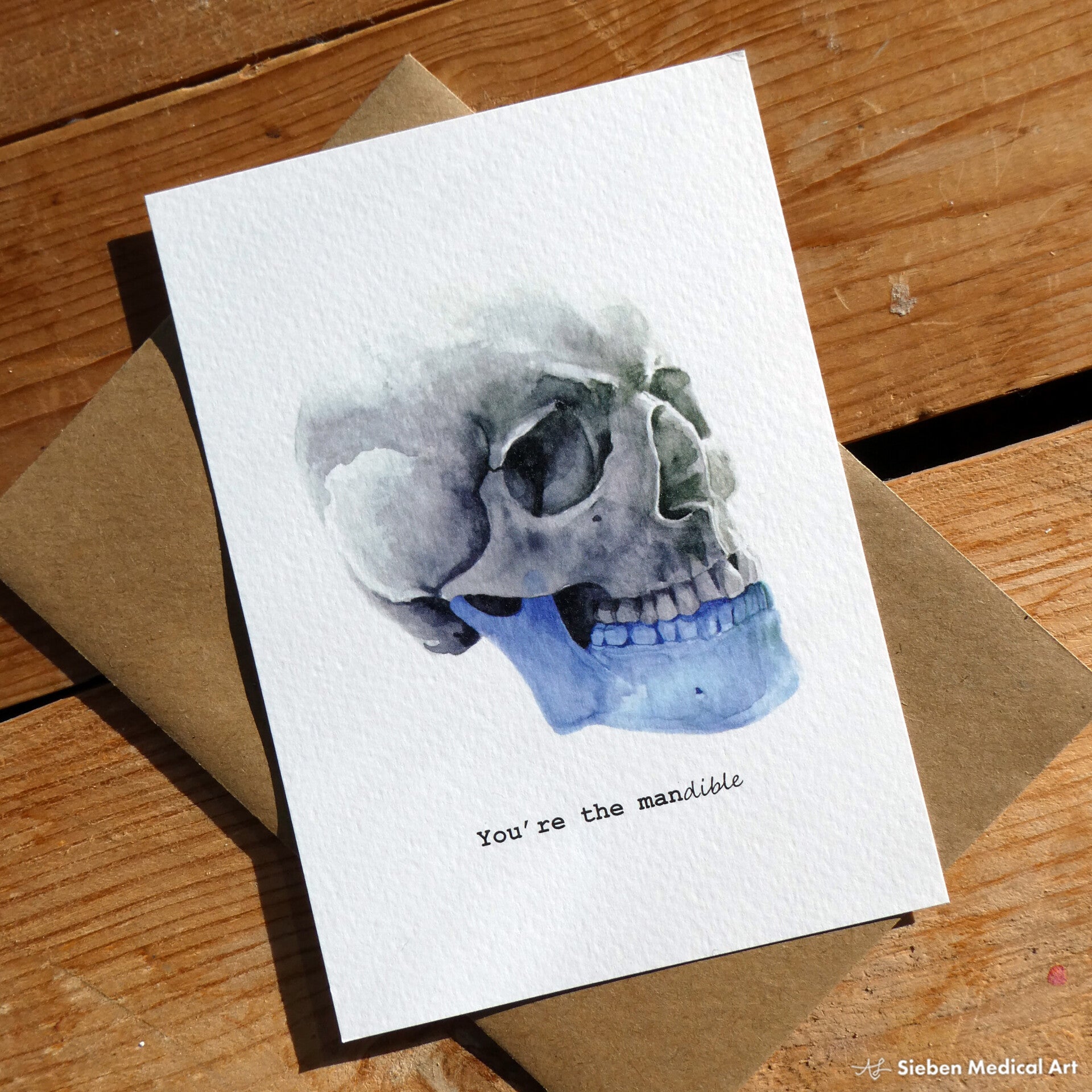 You are the mandible, kaart incl. envelop