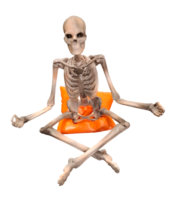 Skelett beim Yoga