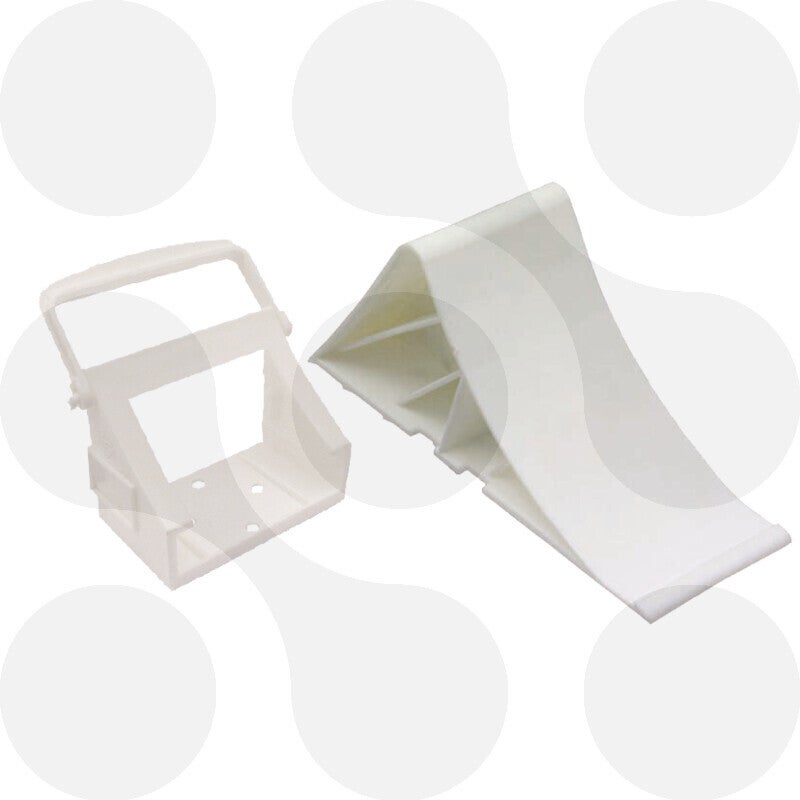 Unterlegkeil mit Halter, KU weiss