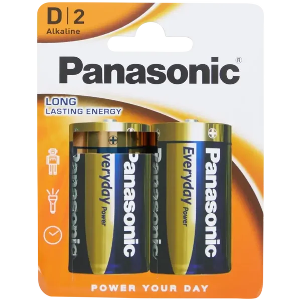 Panasonic D-batterijen 2 stuks