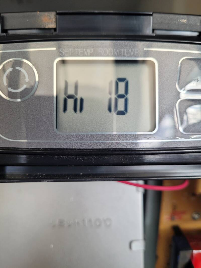 Verdamper Vaporizer Qlima E13  verholpen display