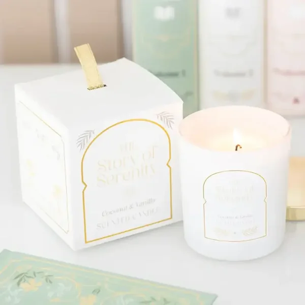 The Story of Serenity Coconut & Vanilla Candle