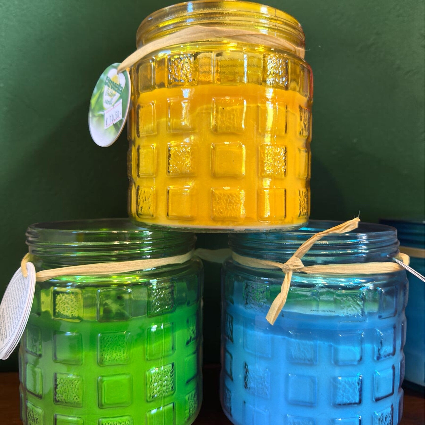 CITRONELLA GLASS JAR CANDLE