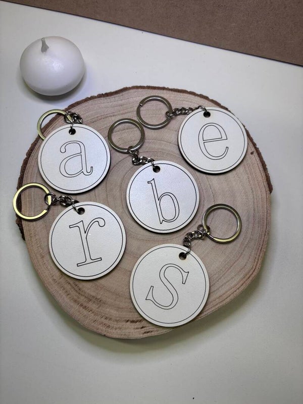 Llavero inicial personalizado