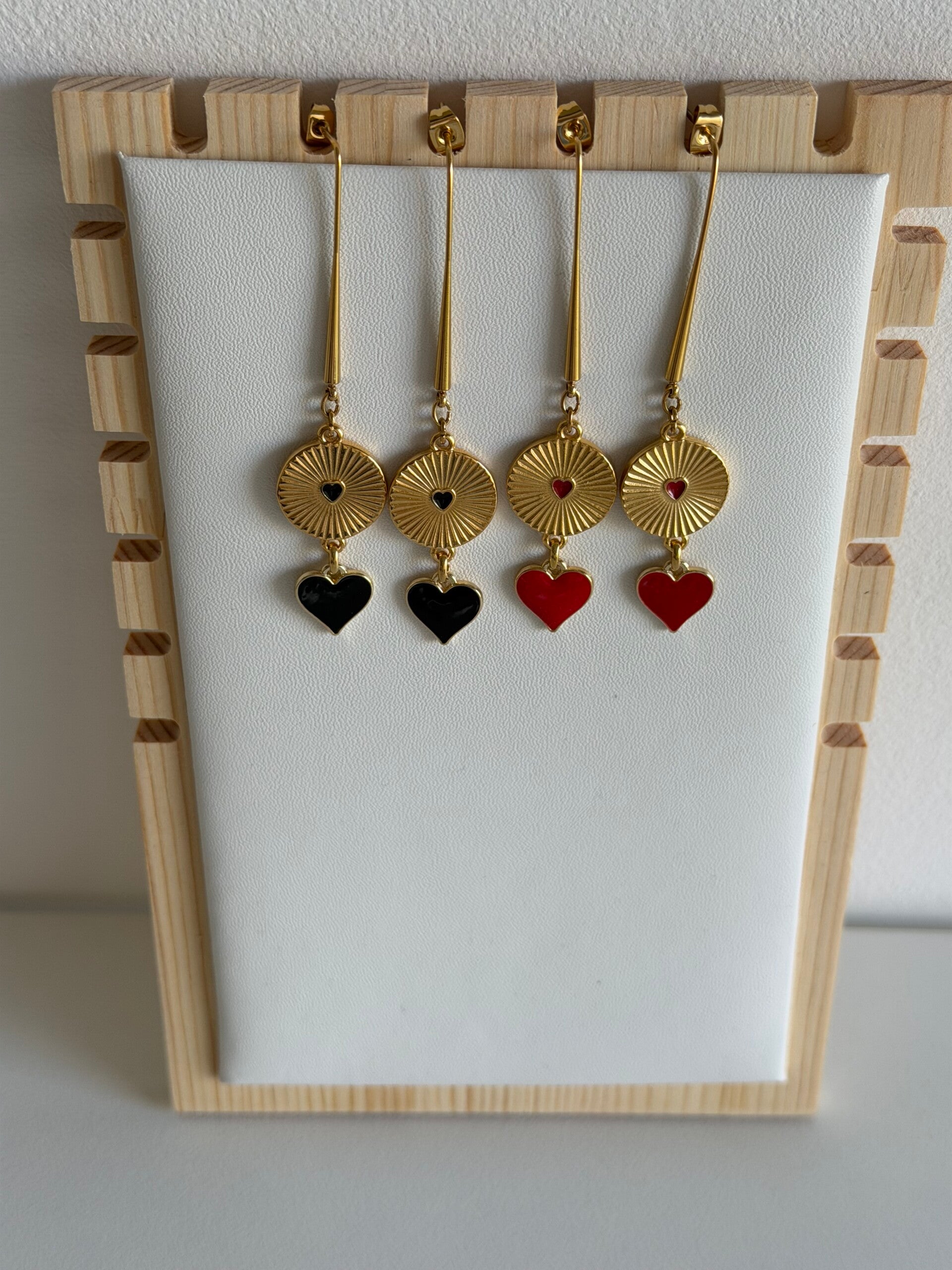 Boucles d’oreille Reines de Coeur modèle 2