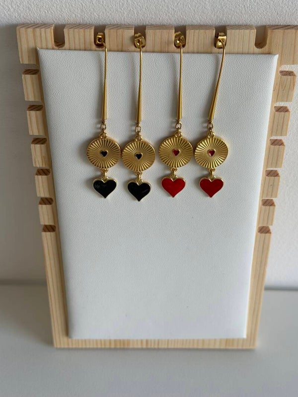 Boucles d’oreille Reines de Coeur modèle 2