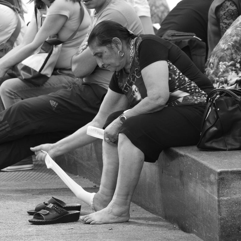 Changing socks