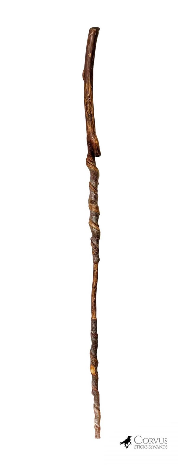 Walking stick met mooie draaiingen