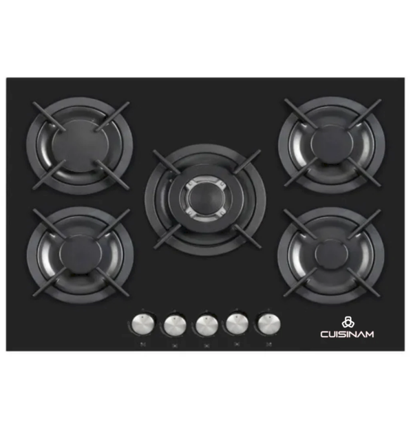 PLAQUE ENCAS. CUISINAM 5FG +WOK FONTE NOIR VITREE