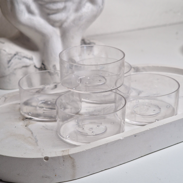 Récipient pour bougie chauffe-plat