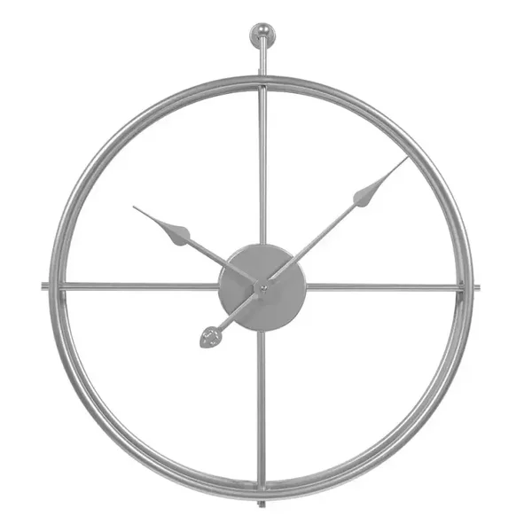 Wandklok Alberto - LW Collection - Zilver (Metaal)