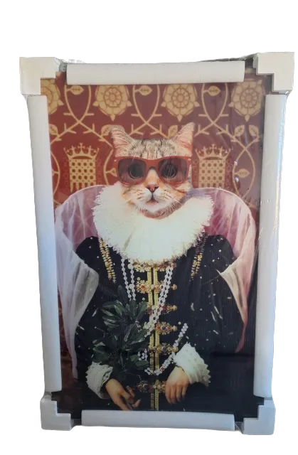 Schilderij Glas Cat