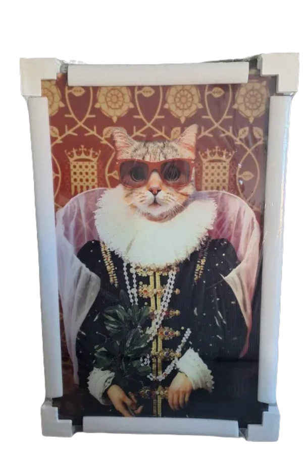 Schilderij Glas Cat