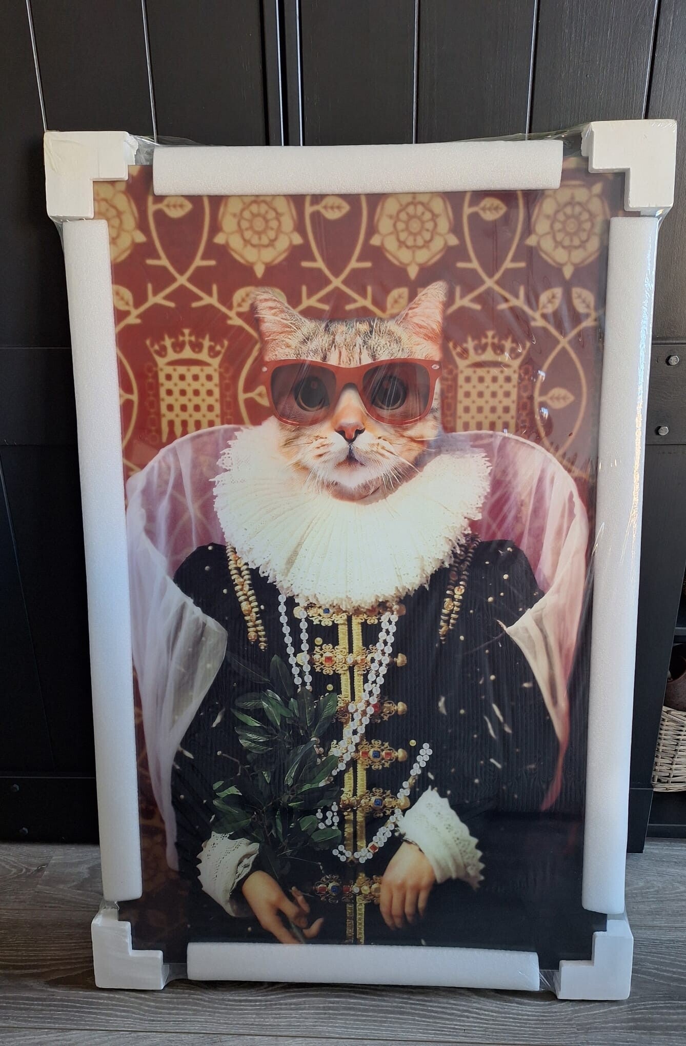 Schilderij Glas Cat
