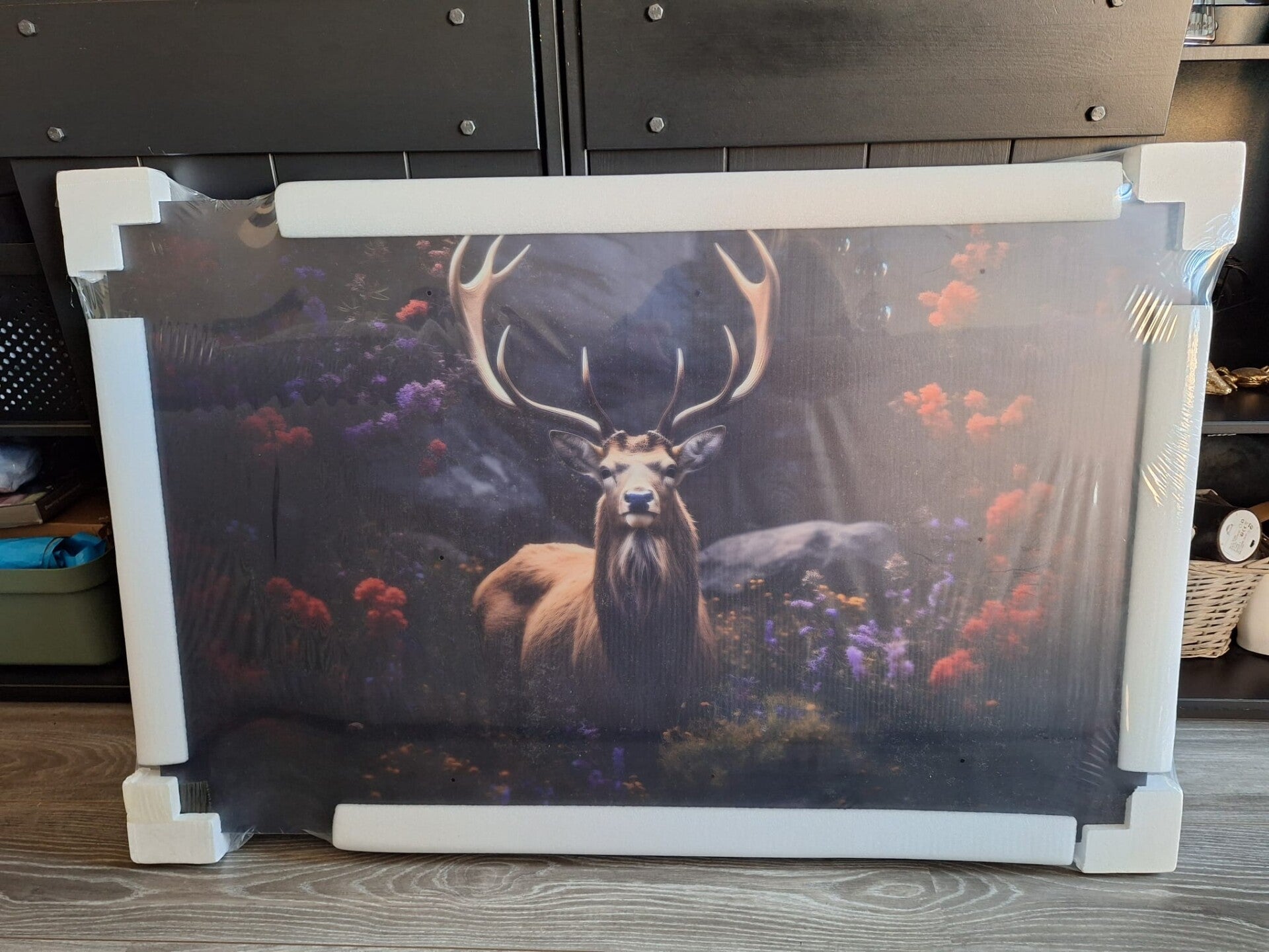 Schilderij Glas Hert