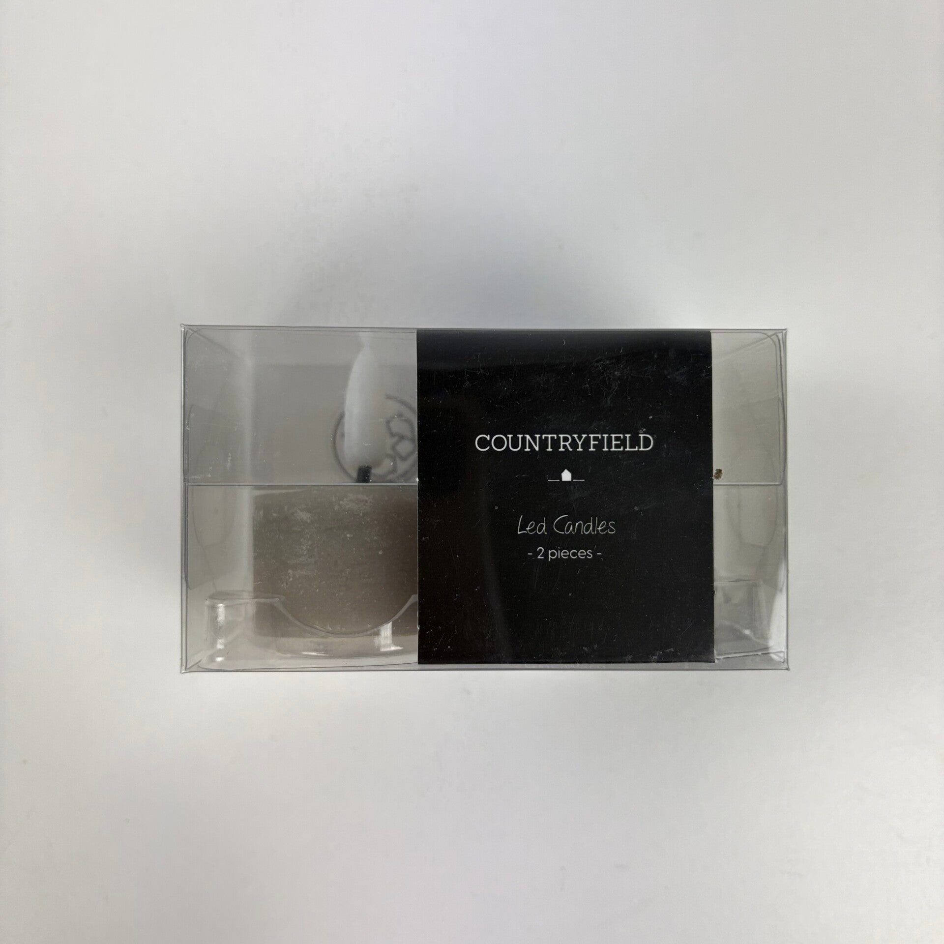 Waxinelichtje led (grijs)