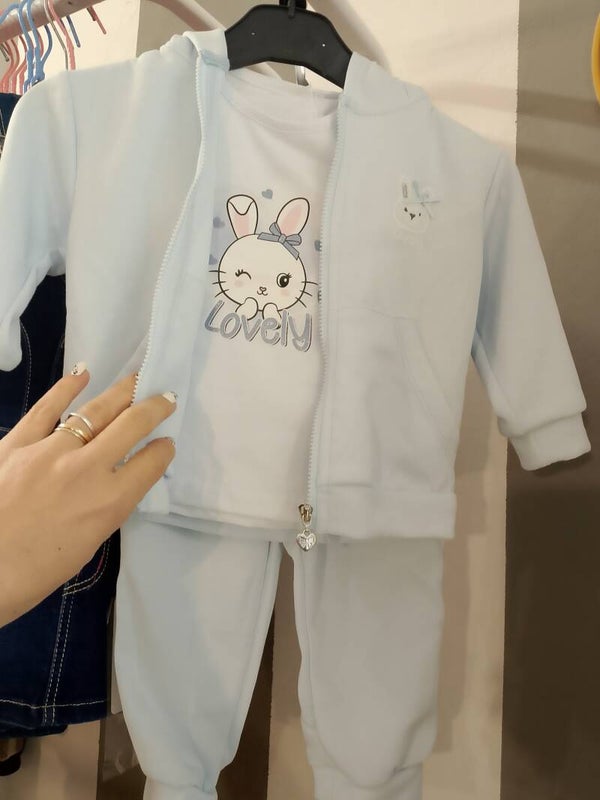Tutina 3 pezzi coniglietto