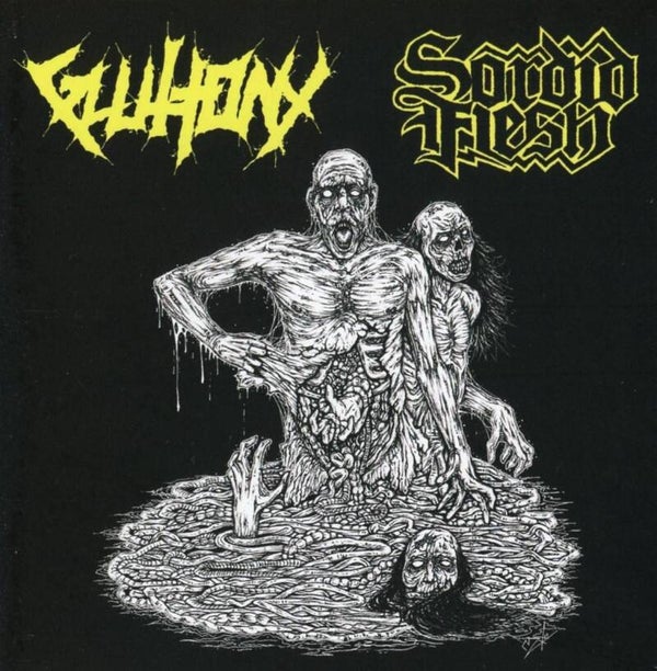 GLUTTONY-SORDID FLESH Split 2016 CD