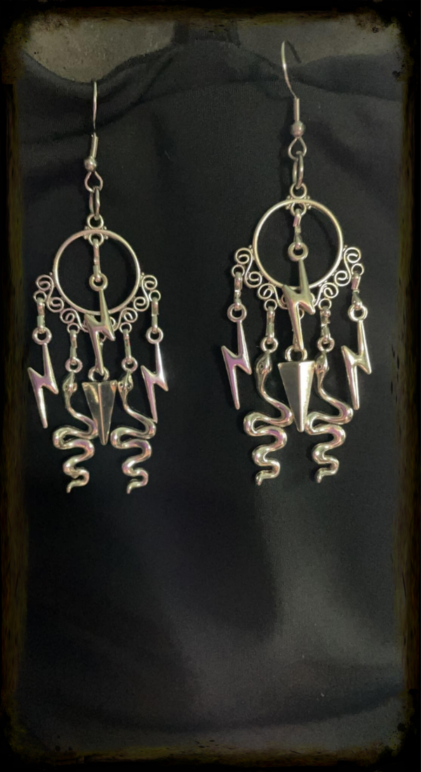 Snake - bliksem oorbellen