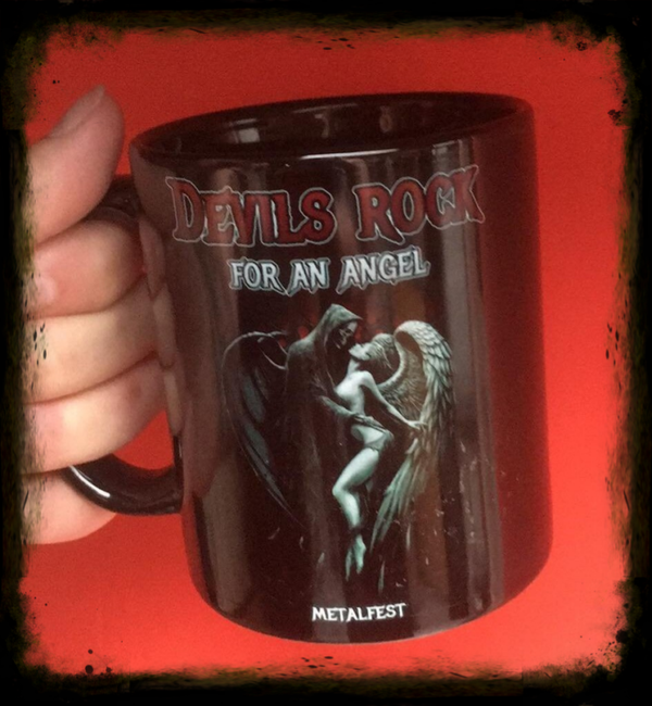 Zwarte mok devil for angels editie 24 spetember 2022