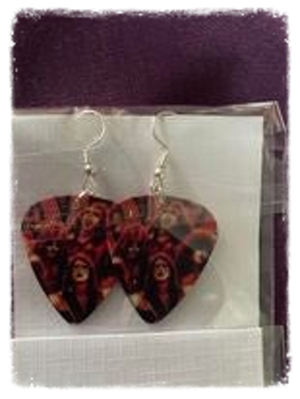 Kiss plectrum oorbellen