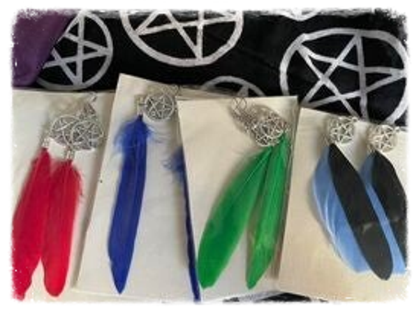 Pluim pentagram in bijna elk kleur per paar te verkrijgen