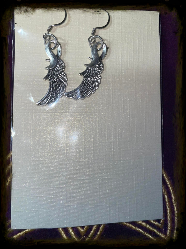 Kleine engel vleugel oorbellen