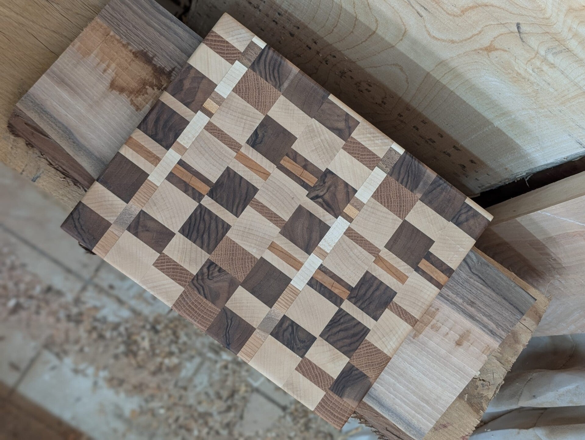 Planche à  découper en bois de bout / Multi-essences