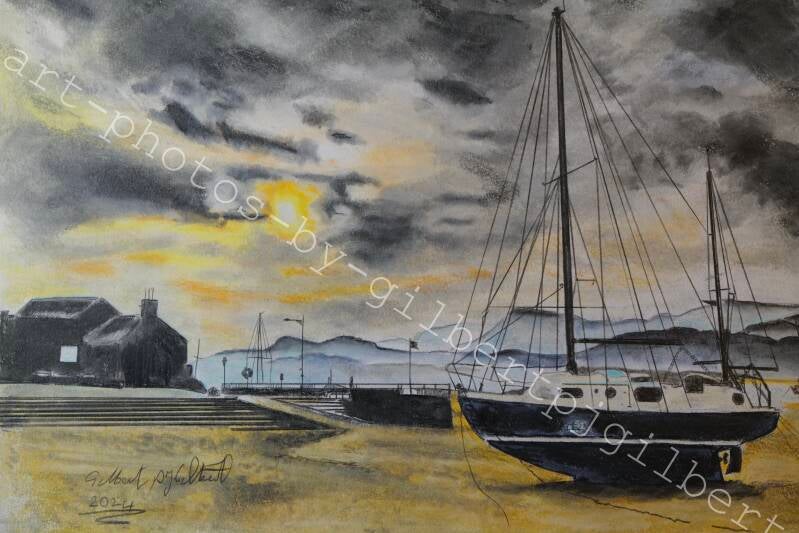 Sunday Morning by the boats in Barmouth 