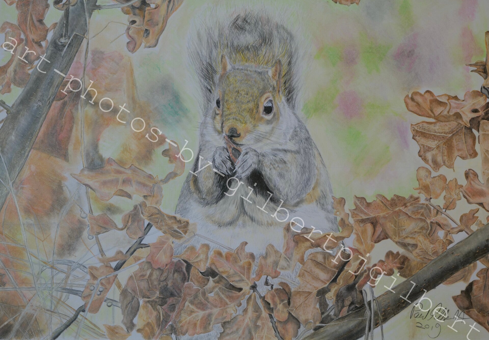 Autumn Nibbles (Original Artwork - A4 Pencil on Paper)