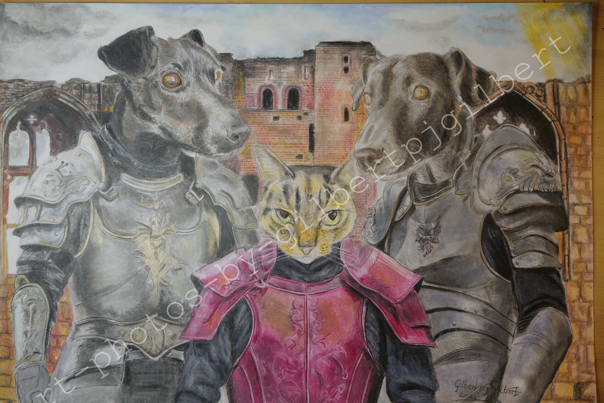 Guardians of the Citadel (Original Artwork - 16” x 20” Pencil on Paper)