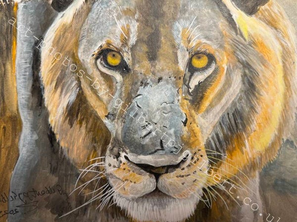 Fierce Majesty (Original Artwork - A4 Acrylic on Paper