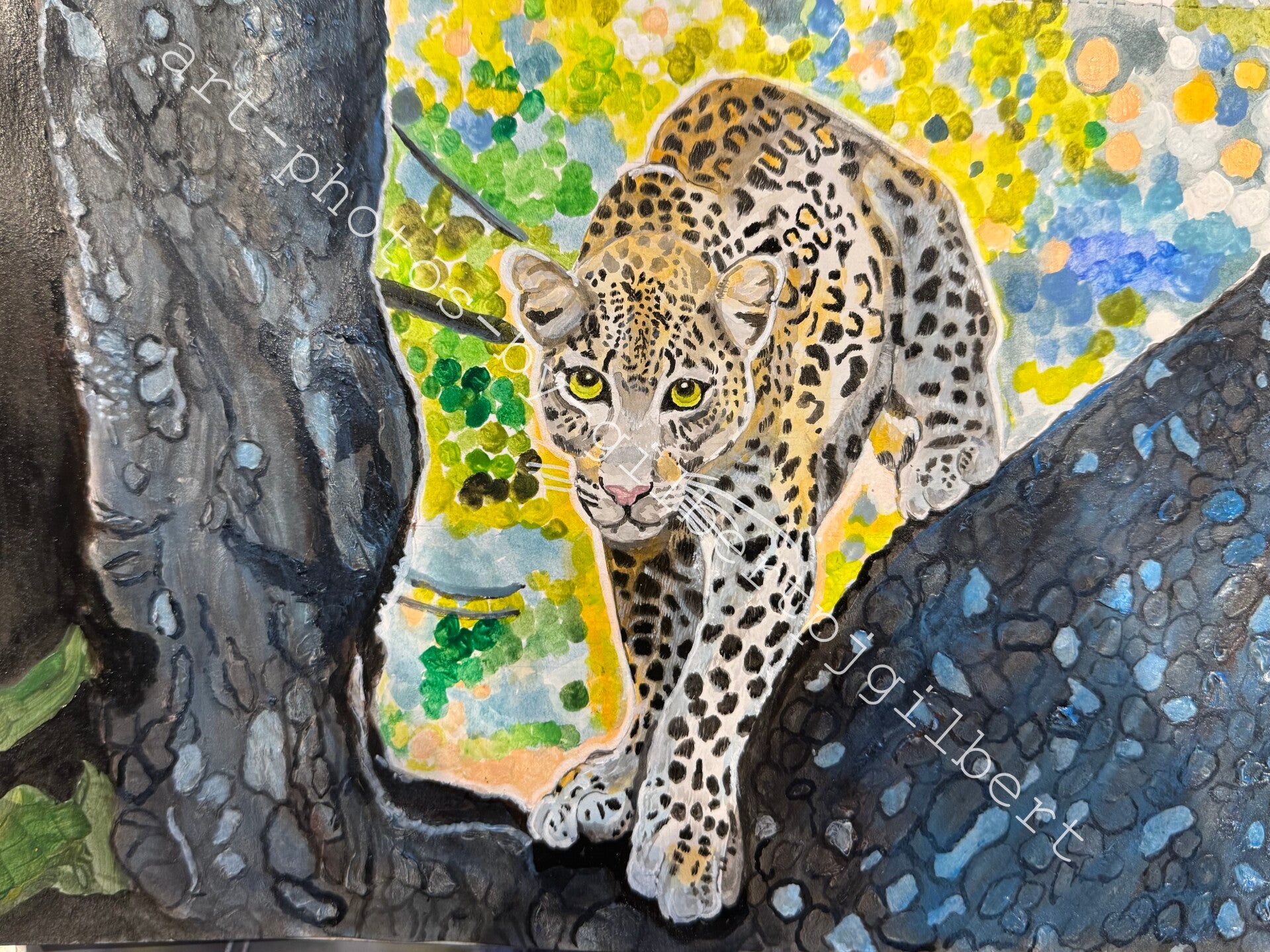 The Leopard’s Leap (Original Artwork - A4 Acrylic on Paper)