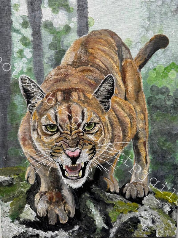 Forest Fury (Original Artwork - A3 Acrylic on Canvas Board)