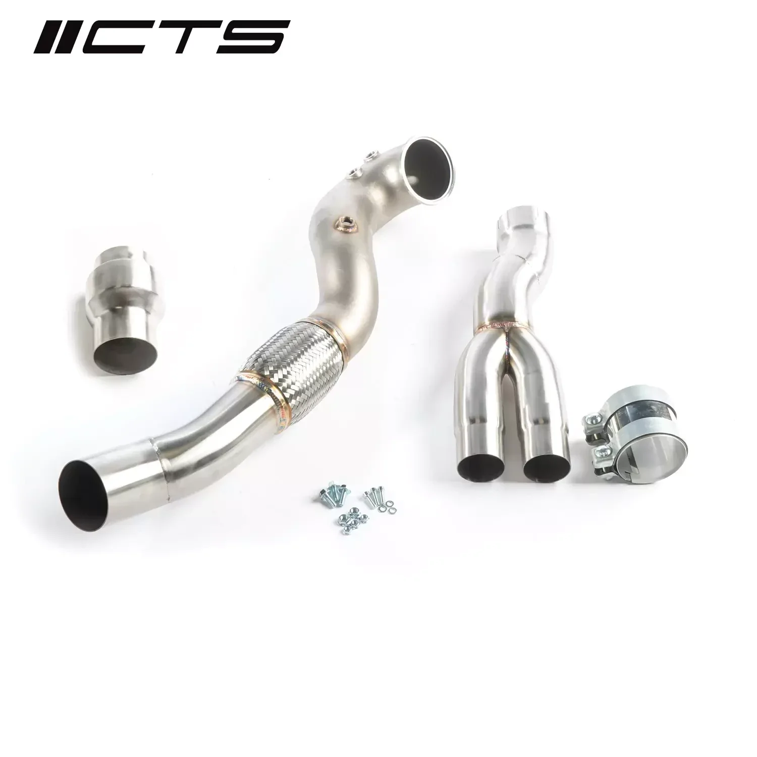 CTS Turbo 8V/8Y RS3 et 8S TTRS 2.5T EVO 3,5" Single High-Flow Cat