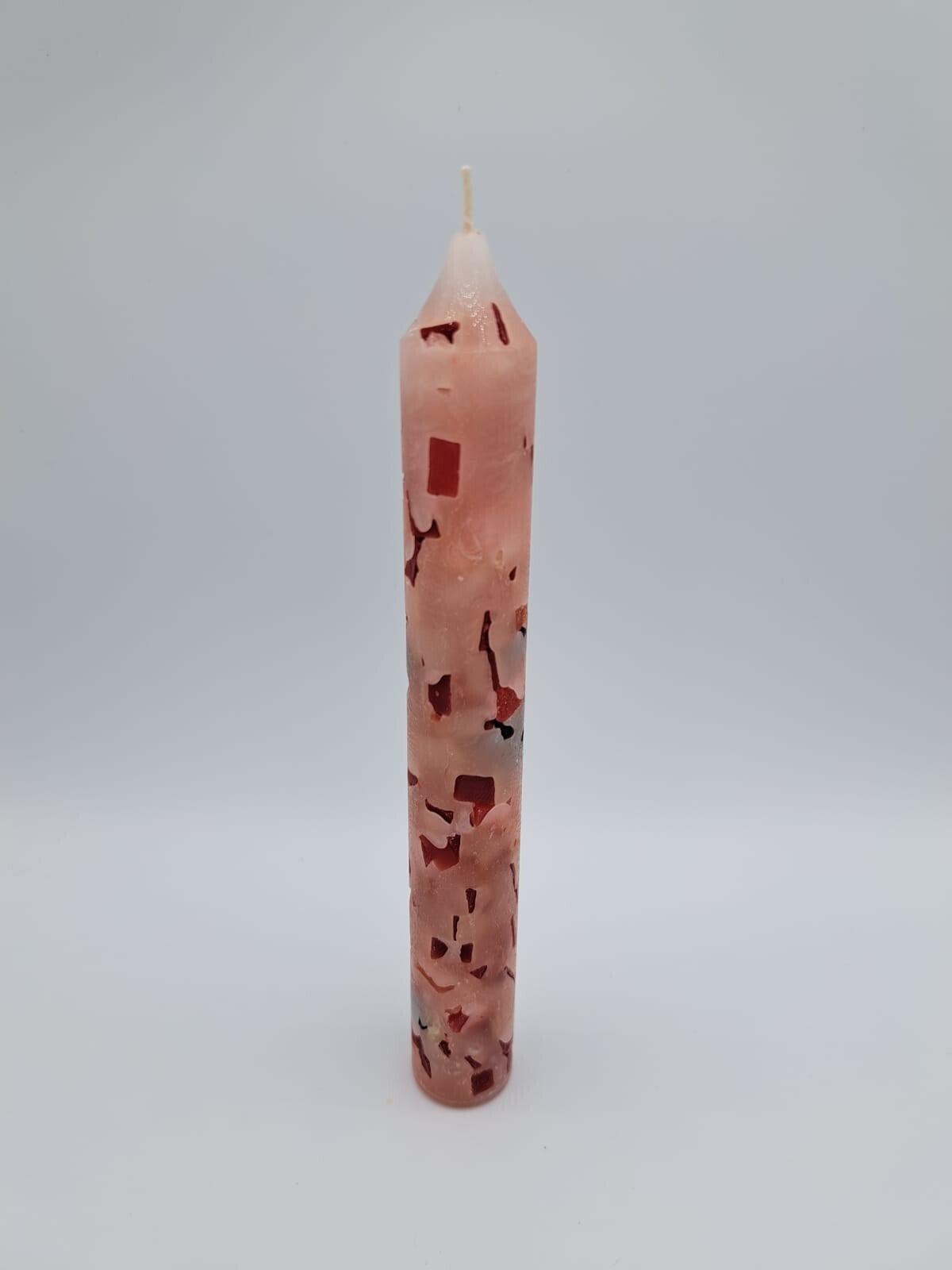 Kleine Kerze rot/schwarz