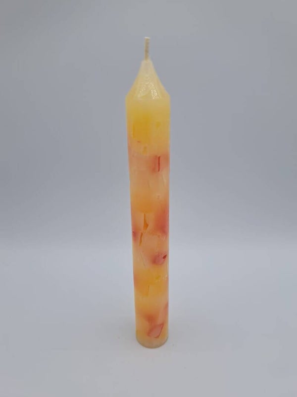 Kleine Kerze gelb/orange