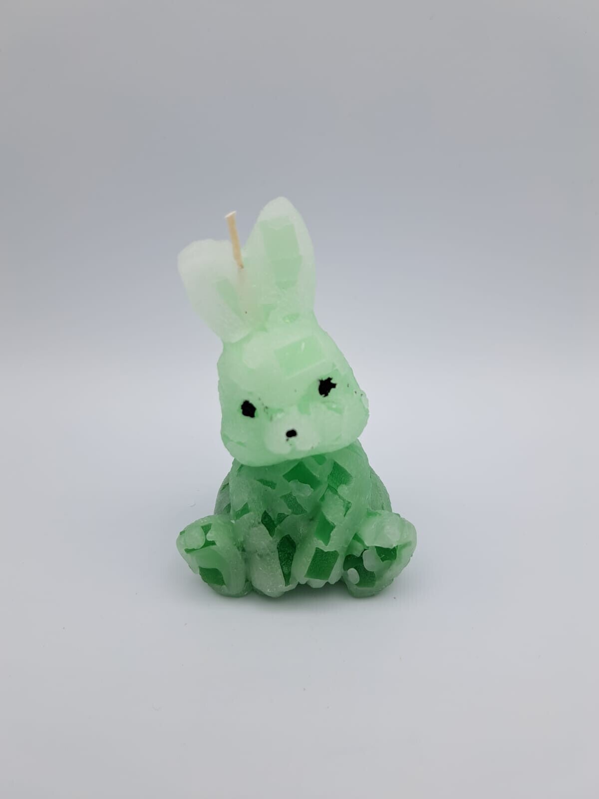 Kerze Hase sitzend grün