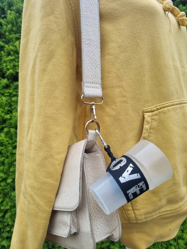 Bekerhouder - Love zilver