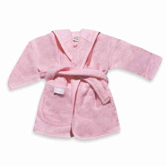 Badjas met naam - roze