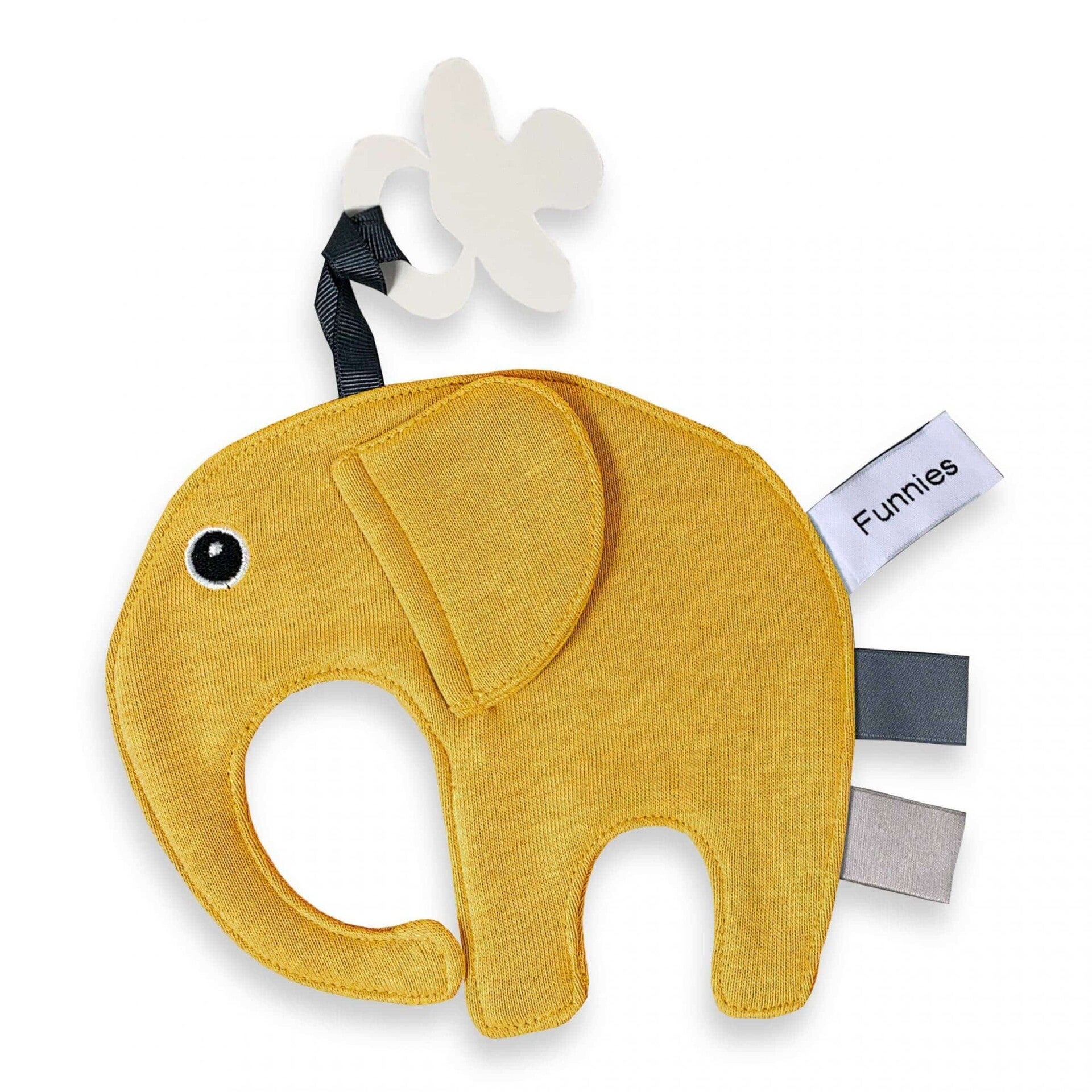 Speendoekje olifant - oker