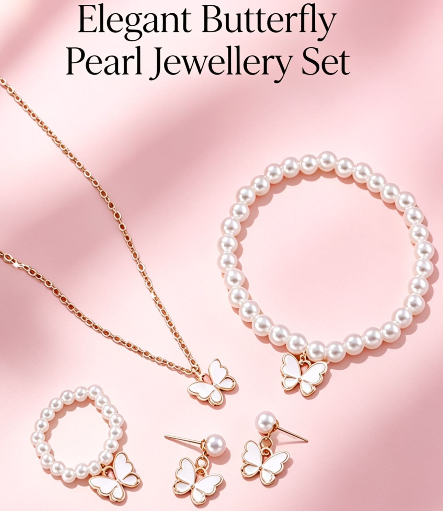 Gorgeous Butterfly jewellery set