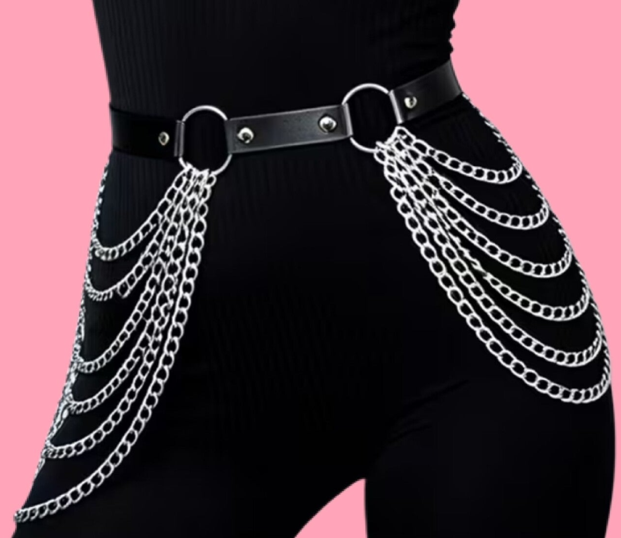 Gorgeous Silver Chain Belt