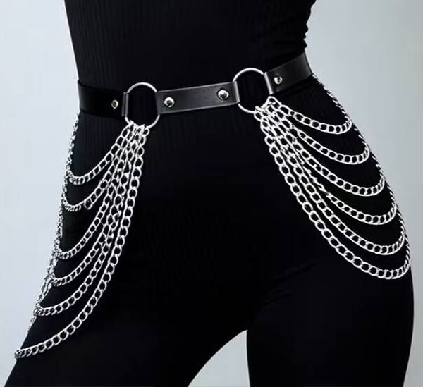 Gorgeous Silver Chain Belt