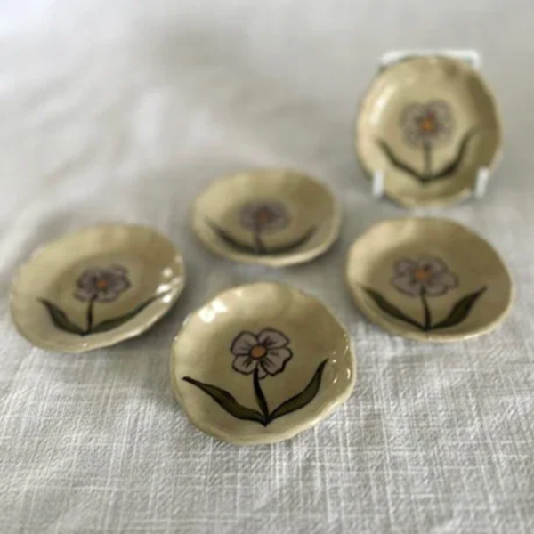 Trinketdish bloem