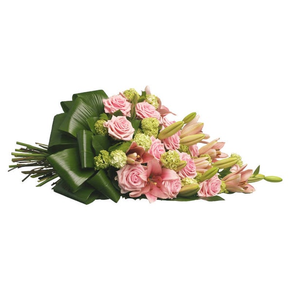 Rouwboeket roze