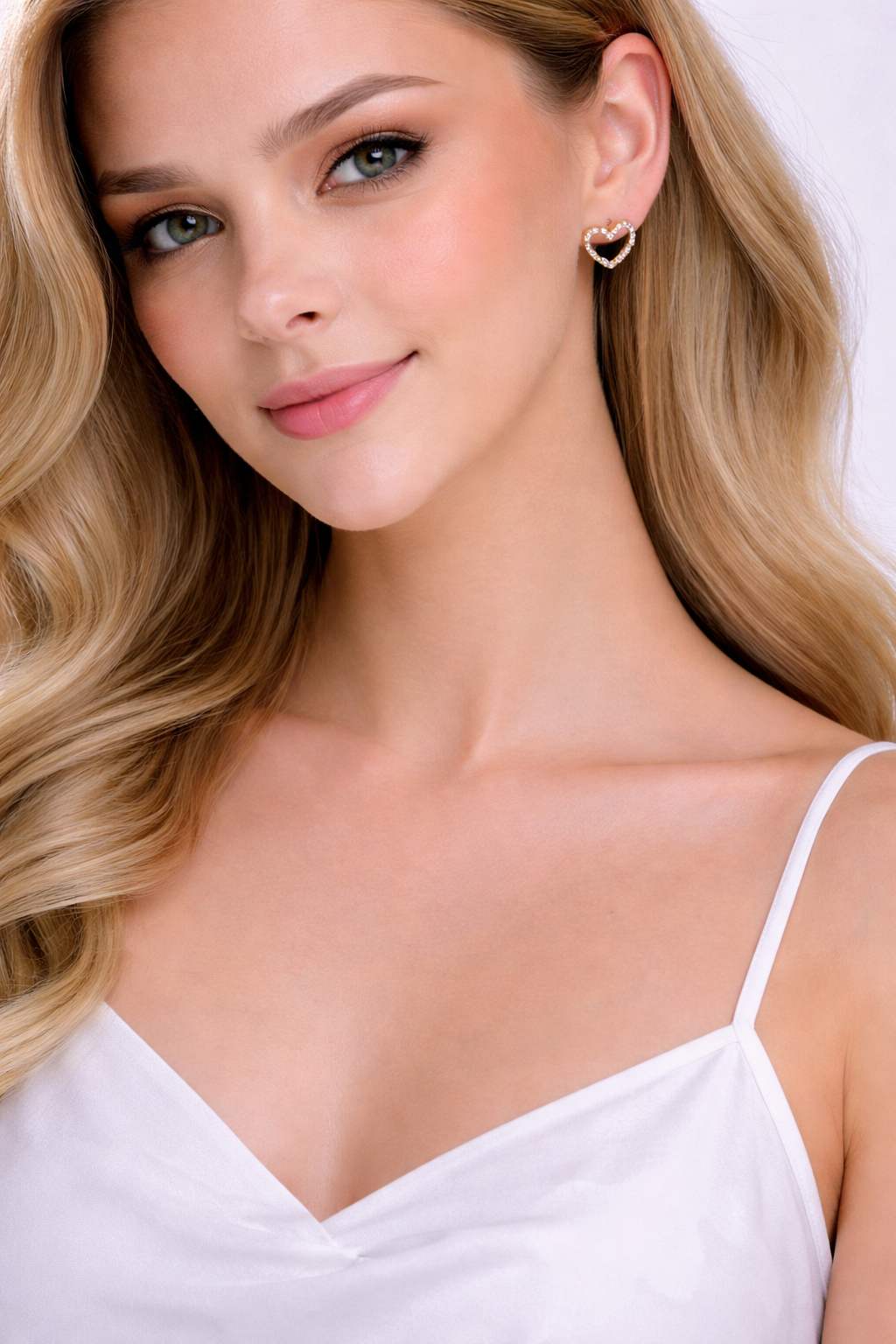 Oorbellen met open hartje