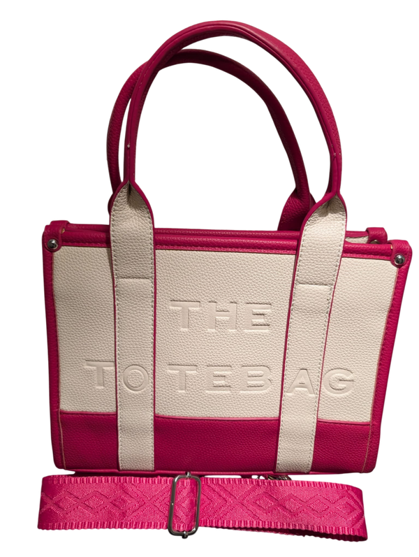 The tote bag wit roze